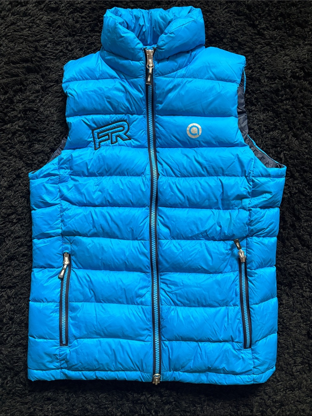 Kids Bright Blue Quilted Puffer Vest by